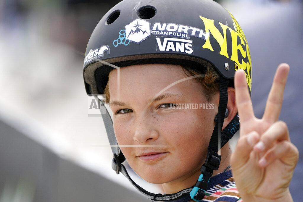 Charlie Neibergall Hampus Winberg, of Sweden, waits to start a practice run during an Olympic qualifying skateboarding event at Lauridsen Skatepark, Wednesday, May 19, 2021, in Des Moines, Iowa. The questions under the magnifying glass at this week's Dew Tour — one of the last major qualifying events for the games in Tokyo in July — is whether the Olympics is ready for skateboarding and, more tellingly, whether skateboarding is ready for the Olympics. (AP Photo/Charlie Neibergall)