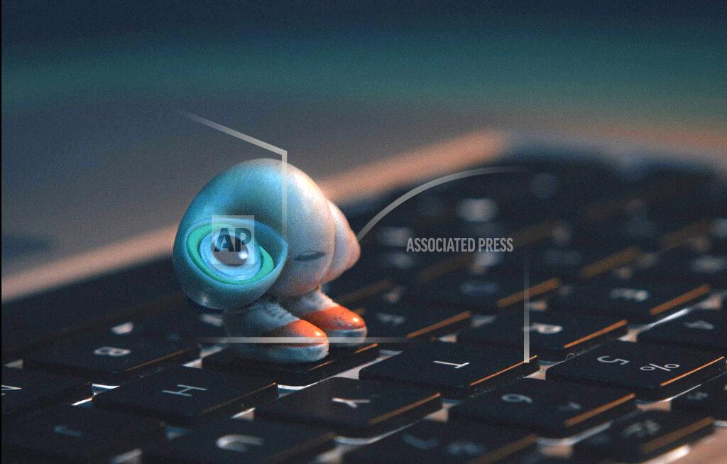 Uncredited This image released by A24 shows a scene from "Marcel the Shell with Shoes On," releasing June 24. (A24 via AP)