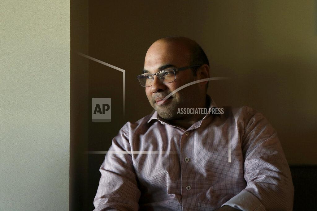 Jeff Chiu Farhan Zaidi, the San Francisco Giants' president of baseball operations, speaks to reporters at Oracle Park in San Francisco, Thursday, Feb. 6, 2020. (AP Photo/Jeff Chiu)