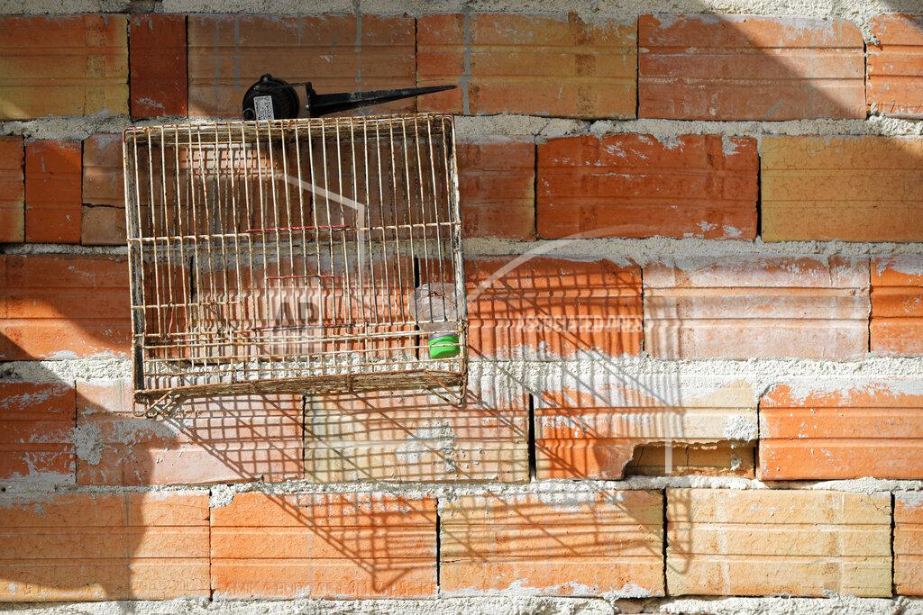 Vadim Ghirda An empty birdcage hangs on a wall of the Topchu family house in a village on the outskirts of Burgas, Bulgaria, Monday, Sept. 28, 2020. Human rights activists and experts say local officials in several countries with significant Roma populations have used the pandemic to unlawfully target the minority group, which is Europe's largest and has faced centuries of severe discrimination. (AP Photo/Vadim Ghirda)