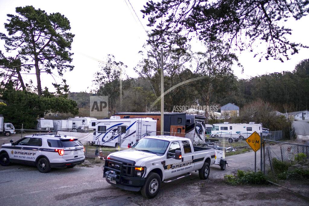 Aaron Kehoe Law enforcement personnel work at the scene of shooting at Mountain Mushroom Farm, Tuesday, Jan. 24, 2023, after a gunman killed several people at two agricultural businesses in Half Moon Bay, Calif. Officers arrested a suspect in Monday’s shootings, 67-year-old Chunli Zhao, after they found him in his car in the parking lot of a sheriff’s substation, San Mateo County Sheriff Christina Corpus said. (AP Photo/Aaron Kehoe)