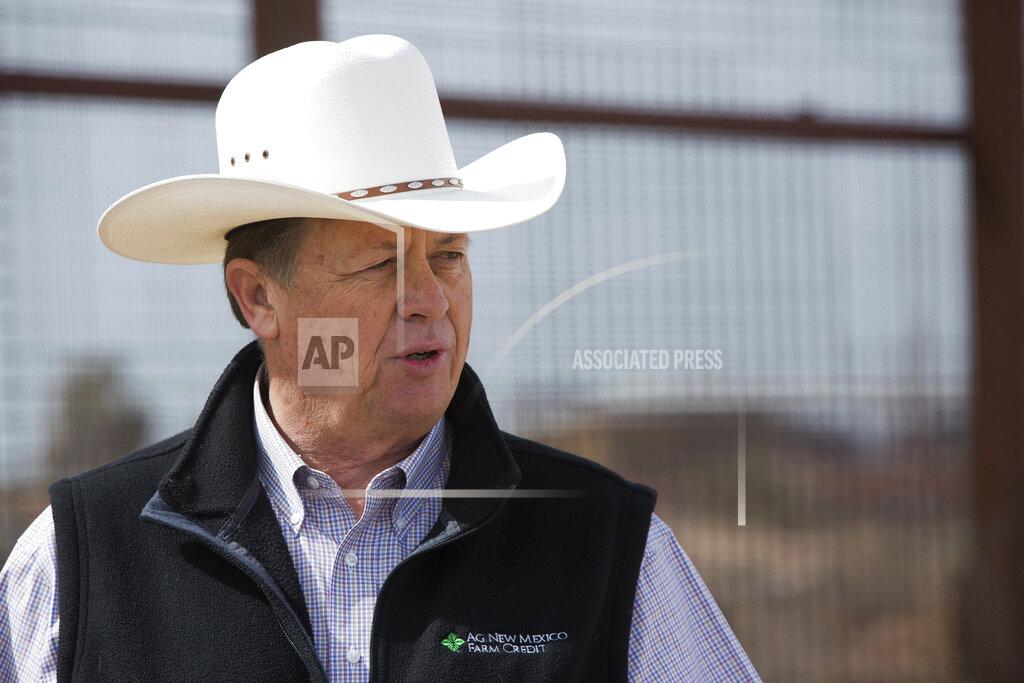 Josh Bachman FILE - In this March 6, 2018, file photo, Aubrey Dunn, then New Mexico State Land Commissioner, stands near a section of the U.S./ Mexico Border in Santa Teresa, N.M. A special congressional election is underway for an Albuquerque-based seat dominated by Democrats since 2009. Early voting by absentee ballot begins Tuesday, May 4, 2021 as major party candidates participate in their first public debate.(Josh Bachman/The Las Cruces Sun-News via AP)