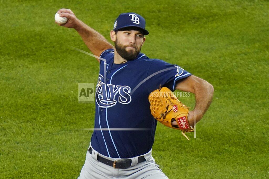 Frank Franklin Ii Tampa Bay Rays' Michael Wacha delivers a pitch during the first inning of the team's baseball game against the New York Yankees on Friday, April 16, 2021, in New York. (AP Photo/Frank Franklin II)