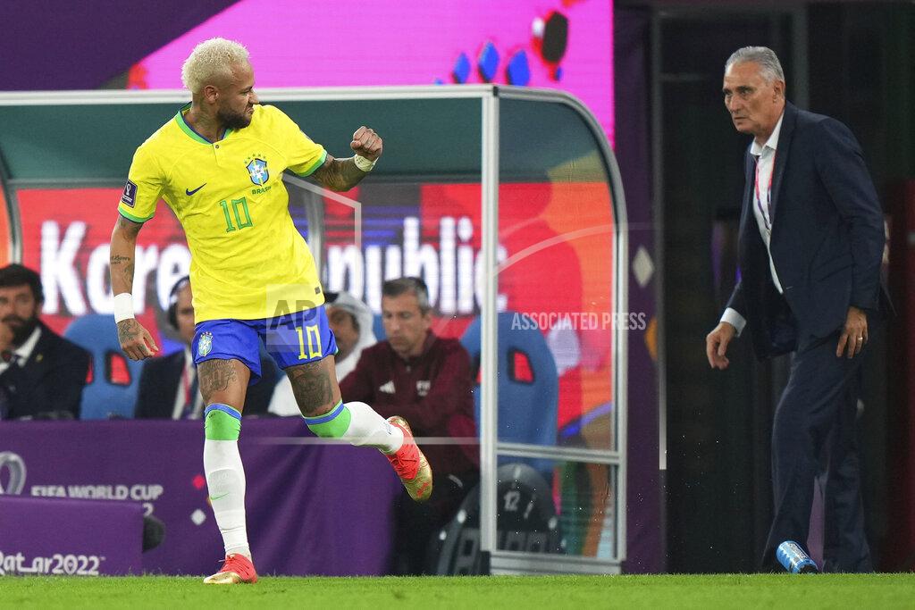 QAT: Brazil-South Korea. FIFA World Cup Qatar 2022. Round of