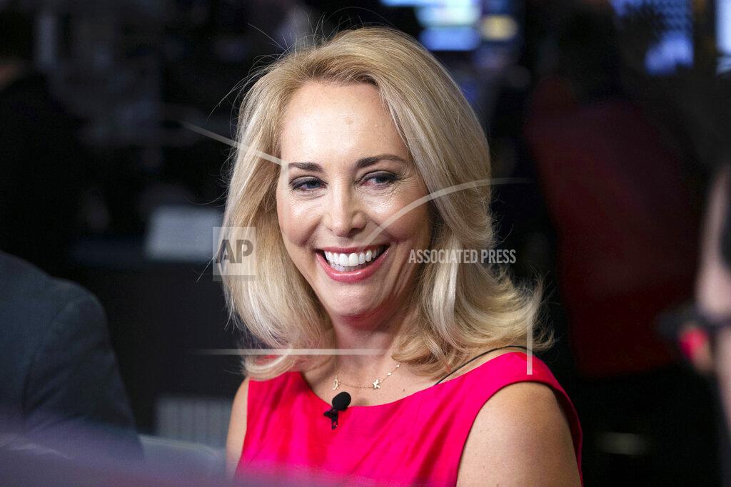 Richard Drew FILE - In this Oct. 22, 2018, file photo, former CIA operative Valerie Plame is interviewed on the floor of the New York Stock Exchange in New York. U.S. Rep. Ben Ray Luján's imminent departure from the northern 3rd District House seat has set off a free-for-all in a seven-way Democratic primary. That race includes Plame and several candidates with deep-rooted connections to Hispanic political traditions and Native American communities. (AP Photo/Richard Drew, File)