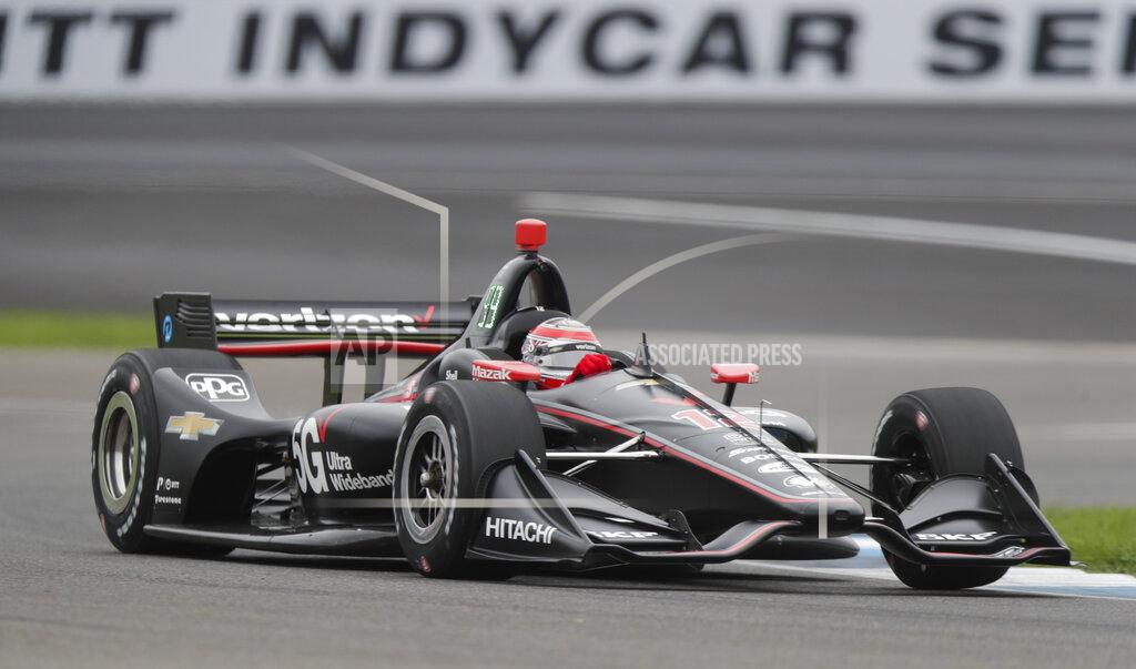 Michael Conroy Will Power, of Australia, drives through a tune during practice for the Indy GP IndyCar auto race at Indianapolis Motor Speedway, Friday, May 10, 2019 in Indianapolis. (AP Photo/Michael Conroy)