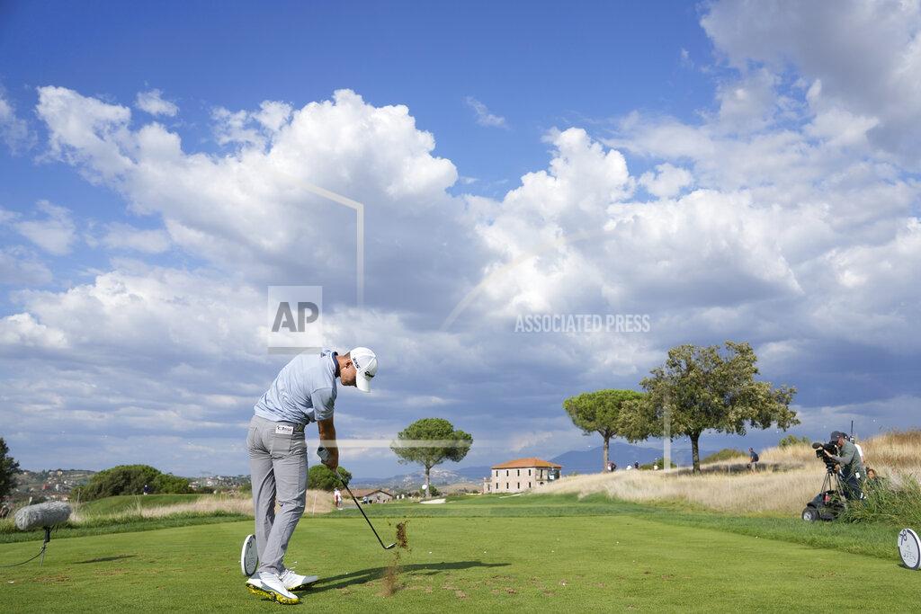 Andrew Medichini Nicolai Hojgaard of Denmark hits a tee shot during the fourth round of the Italian Open golf tournament, in Guidonia, in the outskirts of Rome, Sunday, Sept. 5, 2021. The Italian Open took place on the redesigned Marco Simone course just outside Rome that will host the 2023 Ryder Cup. (AP Photo/Andrew Medichini)