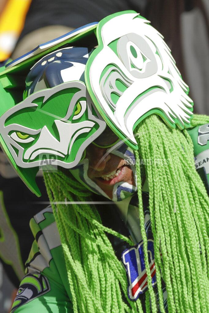 Gene J. Puskar Seattle Seahawks fan Wallace Watts wears his Seahawks outfit in the stands before an NFL football game between the Pittsburgh Steelers and the Seattle Seahawks, Sunday, Sept. 15, 2019, in Pittsburgh. (AP Photo/Gene J. Puskar)