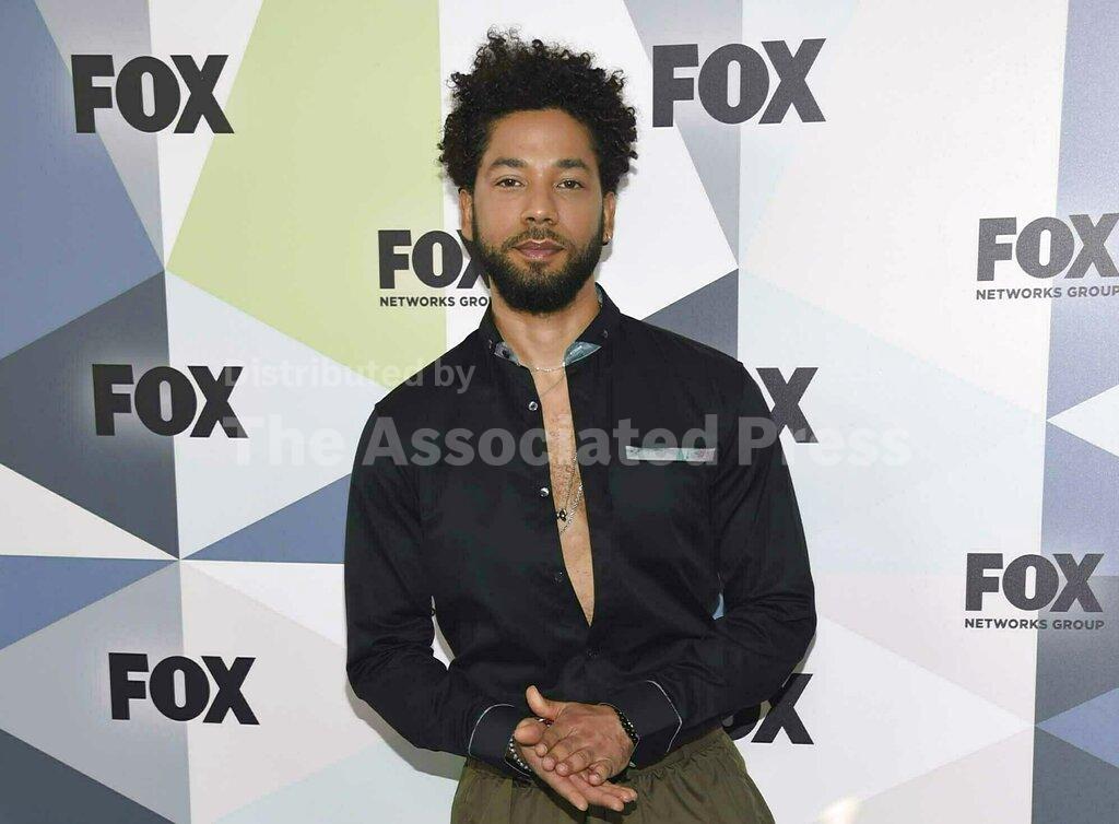 FILE - In this May 14, 2018 file photo, Jussie Smollett, a cast member in the TV series