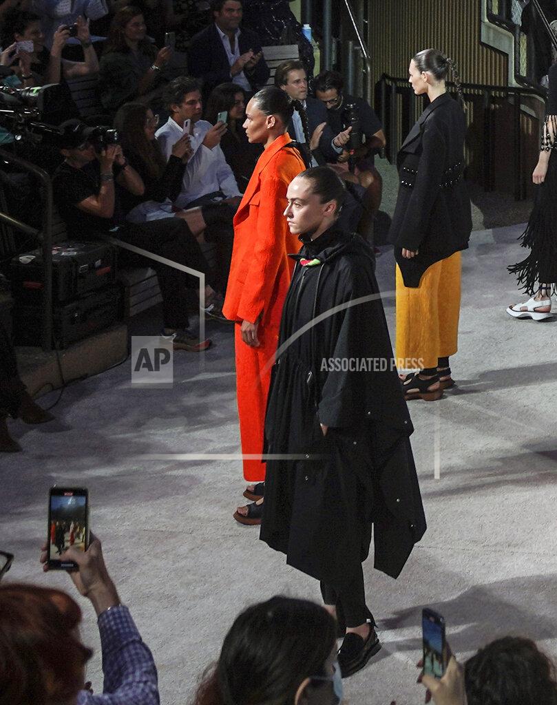 Bebeto Matthews The latest fashion from Proenza Schouler is modeled during New York's Fashion Week, Wednesday Sept. 8, 2021. (AP Photo/Bebeto Matthews)