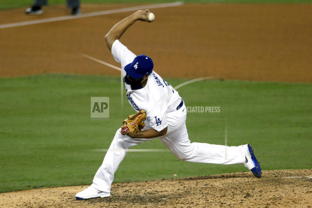 Alex Gallardo Los Angeles Dodgers relief pitcher Kenley Jansen throws to a Houston Astros batter during the ninth inning of a baseball game in Los Angeles, Sunday, Sept. 13, 2020. (AP Photo/Alex Gallardo)