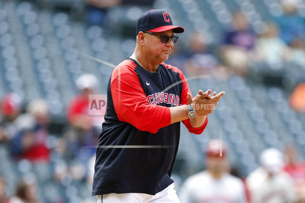 Ron Schwane Cleveland Guardians manager Terry Francona walks to the mound to make a pitching change during the eighth inning of a baseball game against the Cincinnati Reds, Thursday, May 19, 2022, in Cleveland. (AP Photo/Ron Schwane)