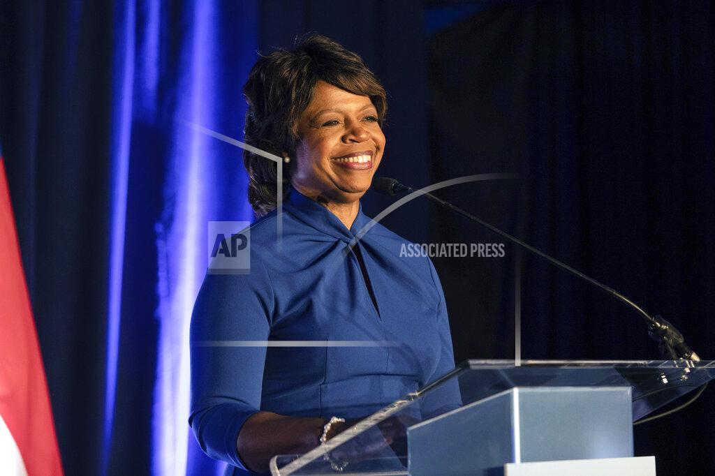 Ben Mckeown Democratic North Carolina Senate candidate Cheri Beasley speaks at an election night event hosted by the North Carolina Democratic Party after winning her primary race in Raleigh, N.C., Tuesday, May 17, 2022. Republican Ted Budd will face Beasley in North Carolina’s Senate race after both easily clinched primary victories Tuesday night. (AP Photo/Ben McKeown)