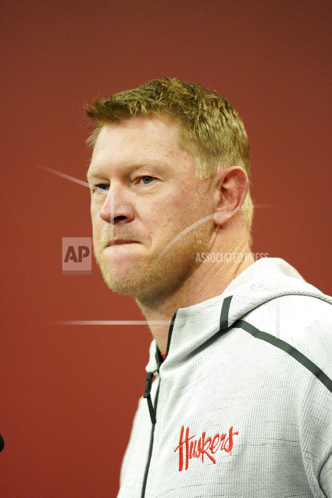 Nati Harnik Nebraska coach Scott Frost takes a question during a news conference Tuesday, March 5, 2019, in Lincoln, Neb., ahead of spring NCAA college football practice. (AP Photo/Nati Harnik)