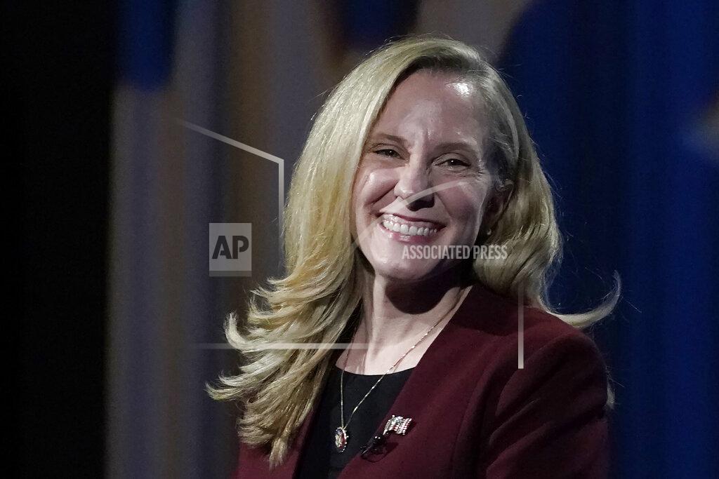 U.S. Rep. Abigail Spanberger, D-Va., smiles during a Chamber RVA sponsored candidate forum with Republican challenger Del. Nick Freitas, R-Culpeper, in Richmond, Va., Tuesday Oct. 20, 2020. Spanberger was among the historic wave of women who helped Democrats retake the U.S. House in 2018, boasting former careers with the U.S. Navy and the CIA. (AP Photo/Steve Helber)