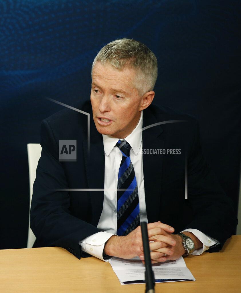 Vincent Thian FILE - In this Jan. 29, 2016 file photo, Tennis Australia CEO and Australian Open Tournament Director, Craig Tiley answers questions at a press conference at the Australian Open tennis championships in Melbourne, Australia. Tiley said Jan. 19, 2021, that he has ruled out any change in the best-of-five format for men's play at the Australian Open as three more COVID-19 cases were reported among the international arrivals for the tournament beginning Feb. 8.(AP Photo/Vincent Thian,File)