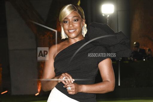 FILE - Actress Tiffany Haddish poses at the Academy Museum of Motion Pictures Opening Gala at the Academy of Motion Pictures Museum on on Sept. 25, 2021 in Los Angeles. Haddish was arrested Friday, Jan. 14, 2022, and charged with driving under the influence, authorities said. The actor and comedian was detained after Peachtree City Police got a call about 2:30 a.m. regarding a driver asleep at the wheel on a highway, Assistant Police Chief Matt Myers said in a news release. (Photo by Dan Steinberg/Invision/AP, File)