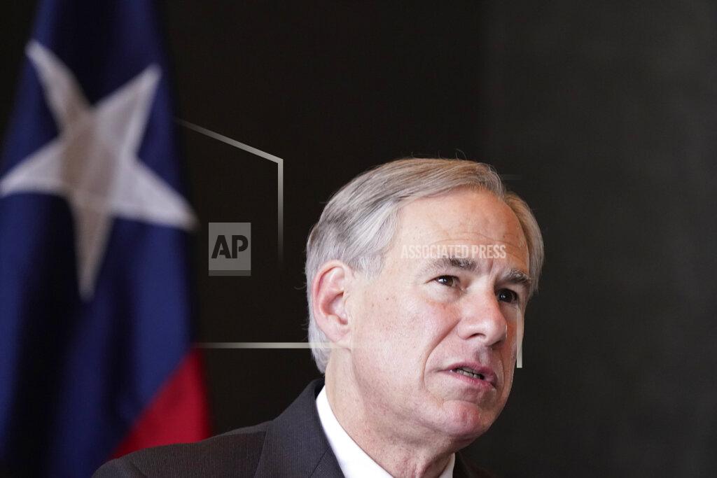 Texas Gov Greg Abbott speaks during a news conferenced about migrant children detentions Wednesday, March 17, 2021, in Dallas. (AP Photo/LM Otero)