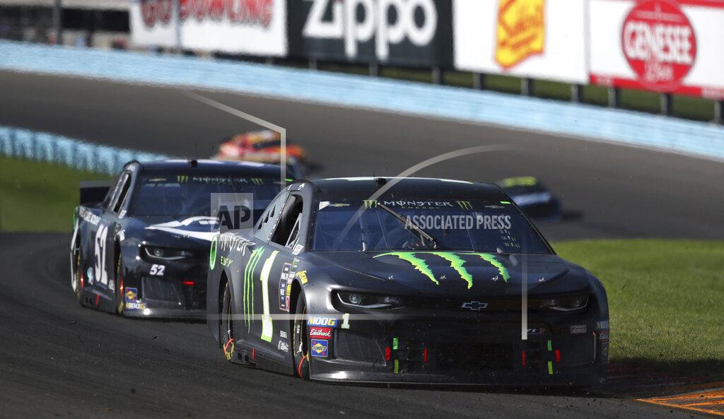 John Munson Kurt Busch competes in a NASCAR Cup Series auto race at Watkins Glen International, Sunday, Aug. 4, 2019, in Watkins Glen, N.Y. (AP Photo/John Munson)