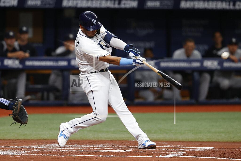 Scott Audette Tampa Bay Rays' Isaac Paredes hits a home run against the New York Yankees during the second inning of a baseball game Wednesday, June 22, 2022, in St. Petersburg, Fla. (AP Photo/Scott Audette)