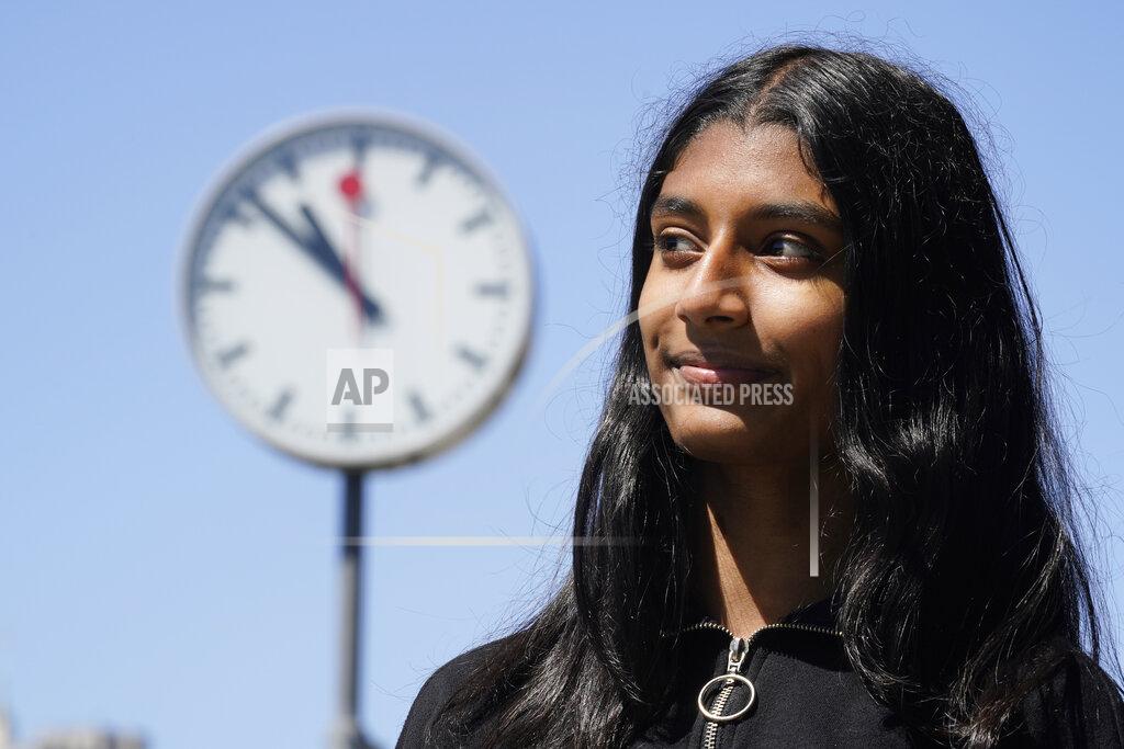 Eric Risberg Hansika Daggolu, an incoming junior at Mission San Jose High School, poses in San Francisco, Tuesday, June 28, 2022. Middle and high school students in California will be able to sleep a little bit later when the new school year starts. Hansika, 15, said she is happy she will no longer have to rise before 7 a.m. herself to get to school by 8 a.m. The overall mood, she suspects, will lift as well. (AP Photo/Eric Risberg)
