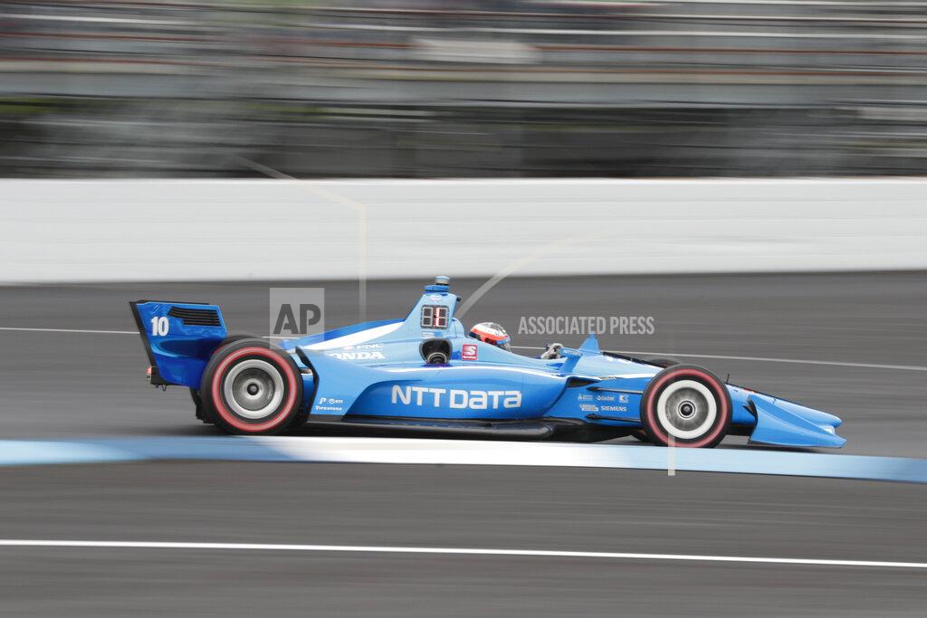 Michael Conroy Felix Rosenqvist, of Sweden, drives through the first turn during the Indy GP IndyCar auto race at Indianapolis Motor Speedway, Saturday, May 11, 2019 in Indianapolis. (AP Photo/Michael Conroy)