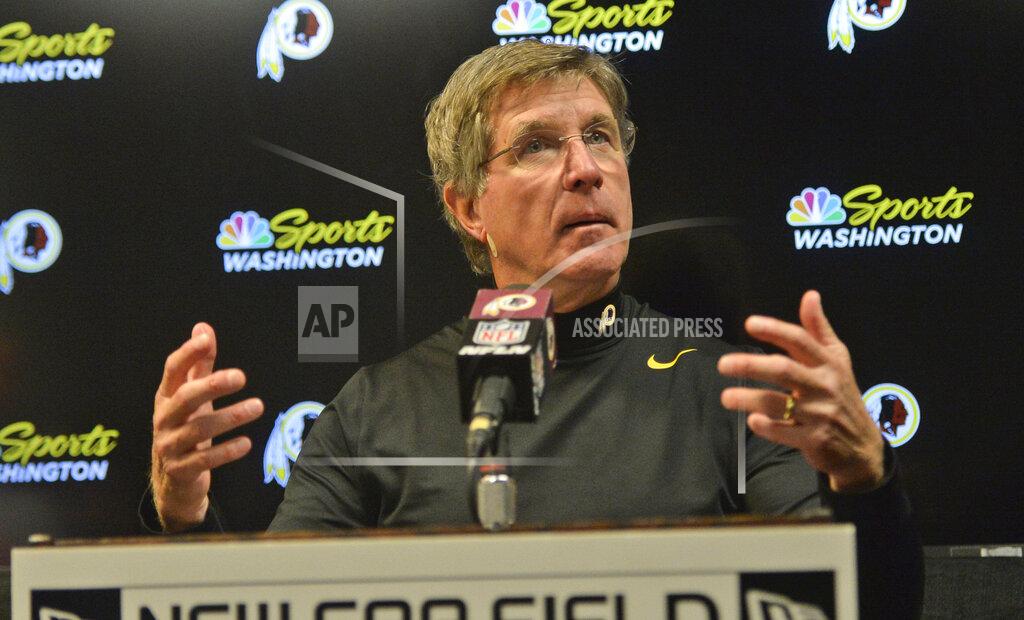 Adrian Kraus Washington Redskins head coach Bill Callahan answers questions after an NFL football game against the Buffalo Bills, Sunday, Nov. 3, 2019, in Orchard Park, N.Y. (AP Photo/Adrian Kraus)