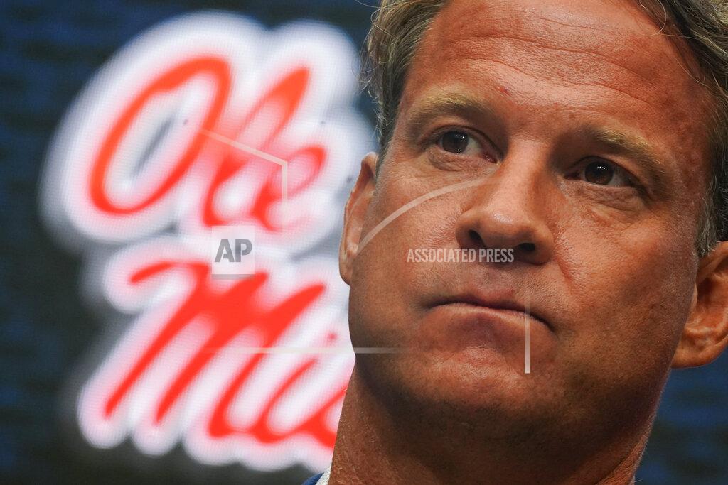 John Bazemore Mississippi head coach Lane Kiffin speaks during NCAA college football Southeastern Conference Media Days, Monday, July 18, 2022, in Atlanta. (AP Photo/John Bazemore)