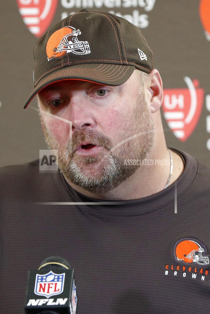 Don Wright Cleveland Browns head coach Freddie Kitchens answers questions during a news conference after an NFL football game against the Pittsburgh Steelers, Sunday, Dec. 1, 2019, in Pittsburgh. (AP Photo/Don Wright)