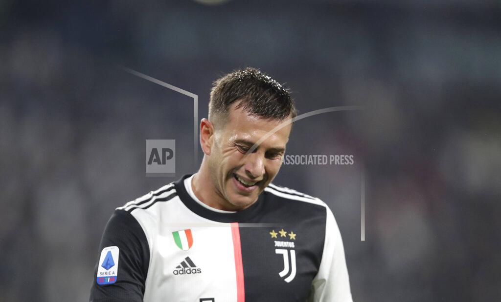 Luca Bruno FILE - In this file photo dated Saturday, Oct.19, 2019, Juventus' Federico Bernardeschi grimaces during a Serie A soccer match between Juventus and Bologna, at the Allianz stadium in Turin, Italy. The weeks without playing has given Bernardeschi more time than ever to reflect on his responsibilities as a footballer, revealing Tuesday May 26, 2020, that family comes first as he reflects on sacrifices made by his family to enable him to attain his goals for Juventus and Italy. (AP Photo/Luca Bruno, FILE)