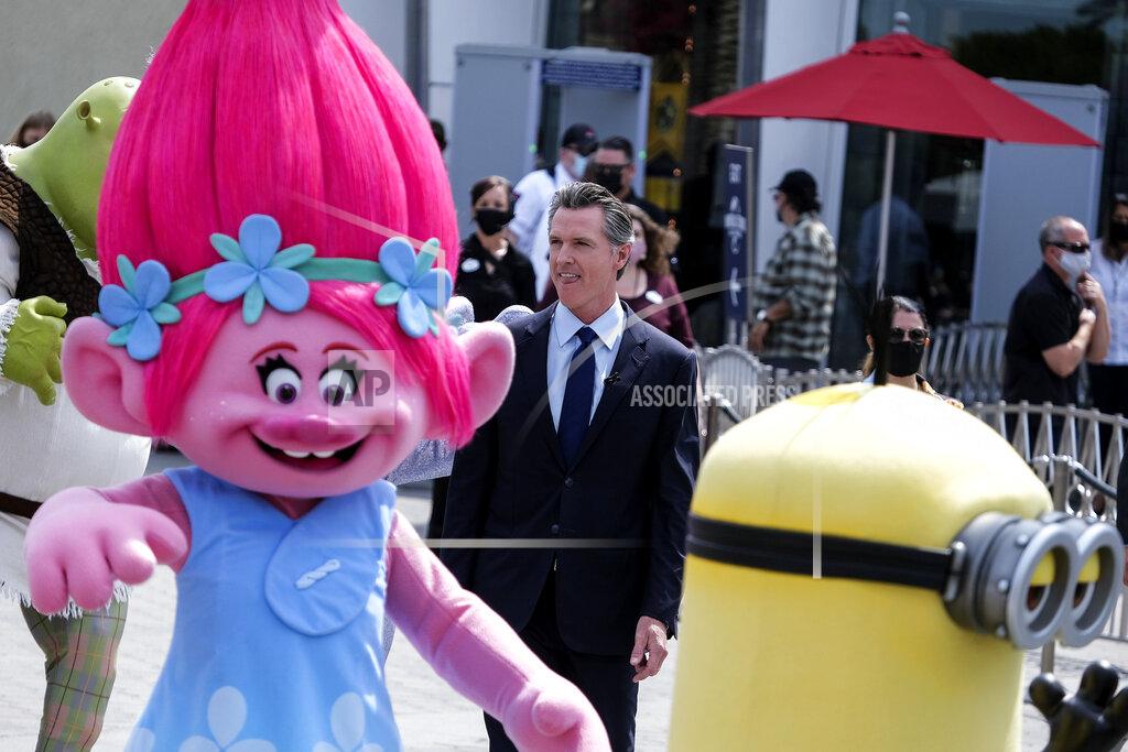 Ringo H.w. Chiu California Governor Gavin Newsom arrives to a news conference at Universal Studios in Universal City, Calif., on Tuesday, June 15, 2021. Starting Tuesday, there were no more state rules on social distancing, and no more limits on capacity at restaurants, bars, supermarkets, gyms, stadiums or anywhere else. (AP Photo/Ringo H.W. Chiu)