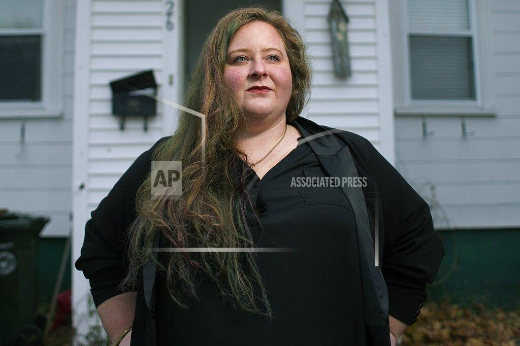 Derek Davis Attorney Bre Kidman poses for a photo on Nov. 22, 2019, in Saco, Maine. Kidman is one of three Democratic candidates seeking the party's nomination for U.S. Senate in the July 14, 2020, primary. (Derek Davis/Portland Press Herald via AP)