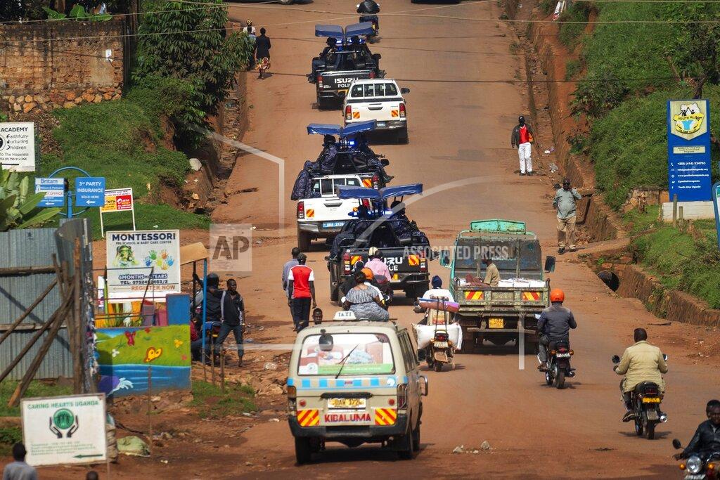 Jerome Delay Ugandan security forces patrols opposition neighborhoods in Kampala, Uganda, Saturday Jan. 16, 2021, after Ugandan President Yoweri Kaguta Museveni was declared winner of the presidential elections. Uganda’s electoral commission says longtime President Yoweri Museveni has won a sixth term, while top opposition challenger Bobi Wine alleges rigging and officials struggle to explain how polling results were compiled amid an internet blackout. In a generational clash widely watched across the African continent, the young singer-turned-lawmaker Wine posed arguably the greatest challenge yet to Museveni. (AP Photo/Jerome Delay)