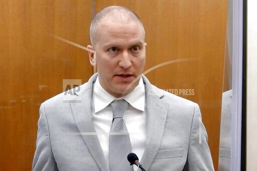 In this June 25, 2021, file image taken from pool video, former Minneapolis police Officer Derek Chauvin addresses the court as Hennepin County Judge Peter Cahill presides over Chauvin's sentencing at the Hennepin County Courthouse in Minneapolis. Chauvin, convicted of murder in George Floyd’s death, intends to appeal his conviction and sentence, saying the judge abused his discretion or erred during several key points in the case, according to documents filed Thursday., Sept. 23, 2021. (Court TV via AP, Pool, File)