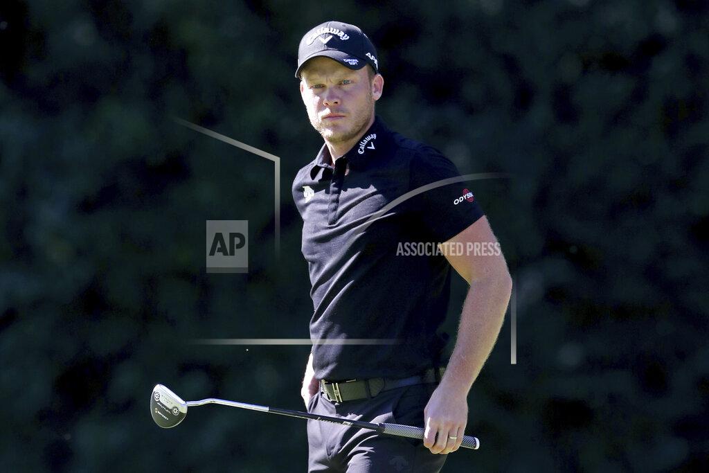 Curtis Compton Danny Willett looks over his putt on the 6th green during the second round of the Masters Friday, Nov. 13, 2020, in Augusta, Ga. (Curtis Compton/Atlanta Journal-Constitution via AP)