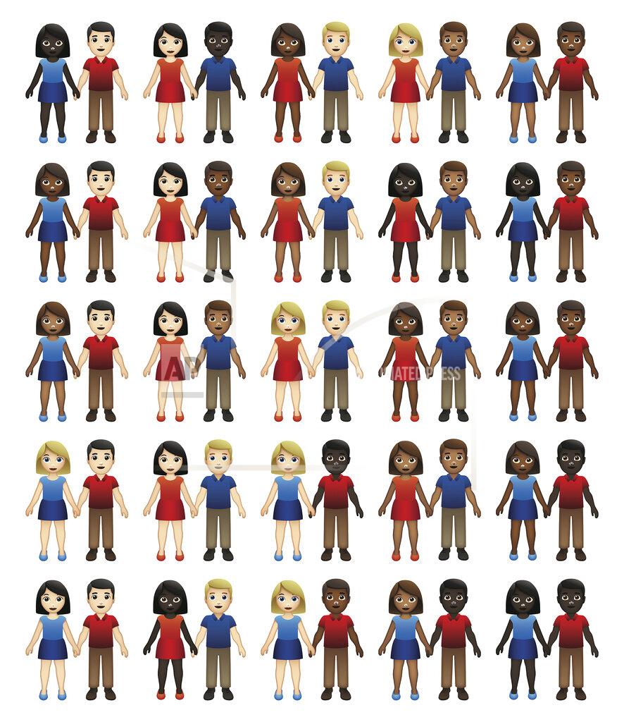 Uncredited This image released by The Cooper Hewitt, Smithsonian Design Museum shows a collection of emoji which have been added to the museum's digital collection to celebrate inclusion. (Emojination/Cooper Hewitt via AP)