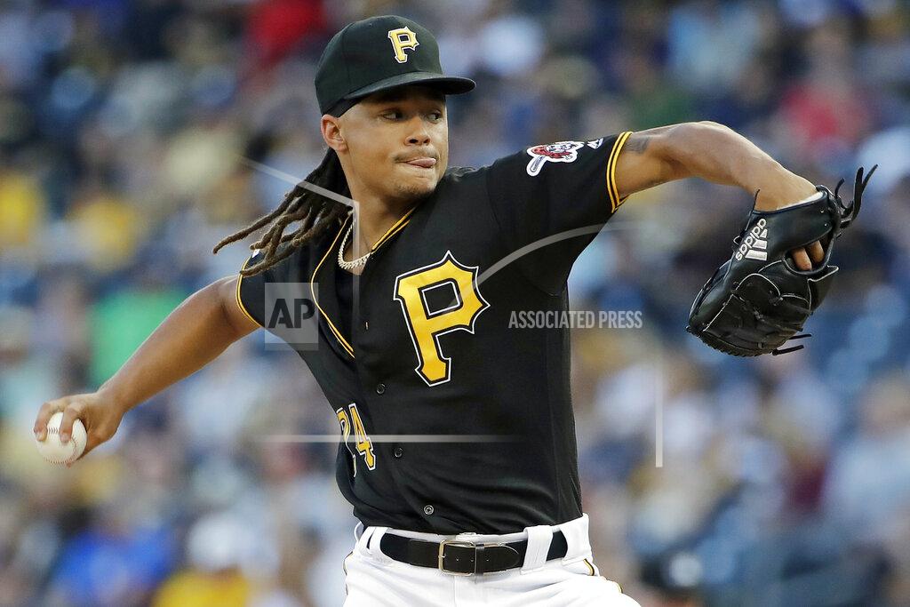 Gene J. Puskar FILE - In this Aug. 3, 2019, file photo, Pittsburgh Pirates starting pitcher Chris Archer delivers during the first inning of a baseball game against the New York Mets, in Pittsburgh. Archer won't pitch for the Pirates in 2020 and his time with the club may be over. Pittsburgh announced Wednesday, June 3, 2020, that 31-year-old Archer underwent surgery to relieve symptoms of thoracic outlet syndrome. The procedure was conducted on Tuesday in St. Louis, and the Pirates said Archer will not be available this season if Major League Baseball finds a way to put together a truncated schedule.(AP Photo/Gene J. Puskar, FIle)