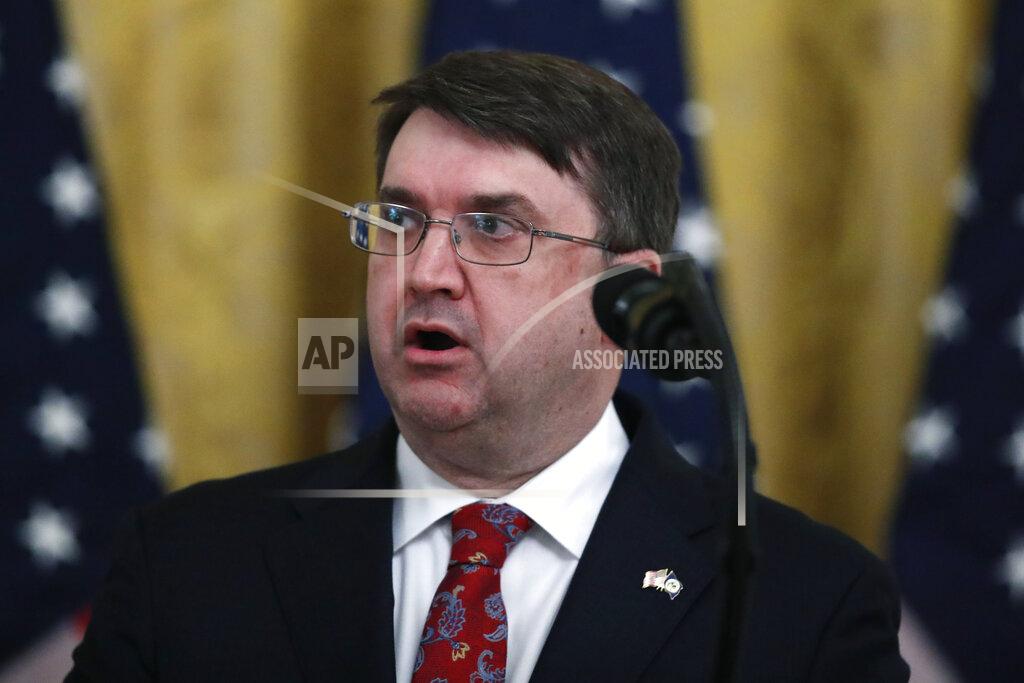 Alex Brandon Veterans Affairs Secretary Robert Wilkie speaks about protecting seniors, in the East Room of the White House, Thursday, April 30, 2020, in Washington. (AP Photo/Alex Brandon)