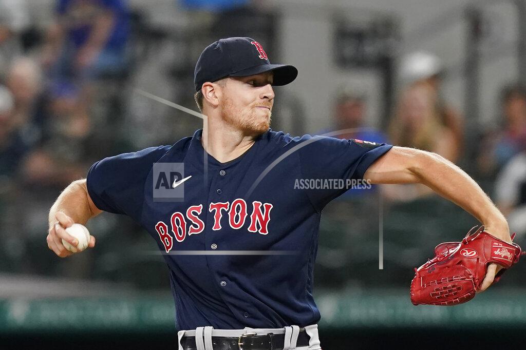 Lm Otero Boston Red Sox starting pitcher Nick Pivetta throws during the first inning of the team's baseball game against the Texas Rangers in Arlington, Texas, Friday, May 13, 2022. (AP Photo/LM Otero)