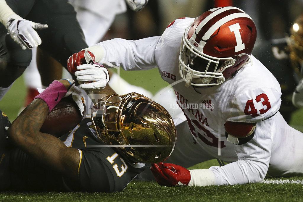 Stacy Bengs Minnesota wide receiver Rashod Bateman recovers the ball in the end zone for a touchdown against Indiana's Dameon Willis Jr. during an NCAA college football game Friday, Oct. 26, 2018, in Minneapolis. (AP Photo/Stacy Bengs)