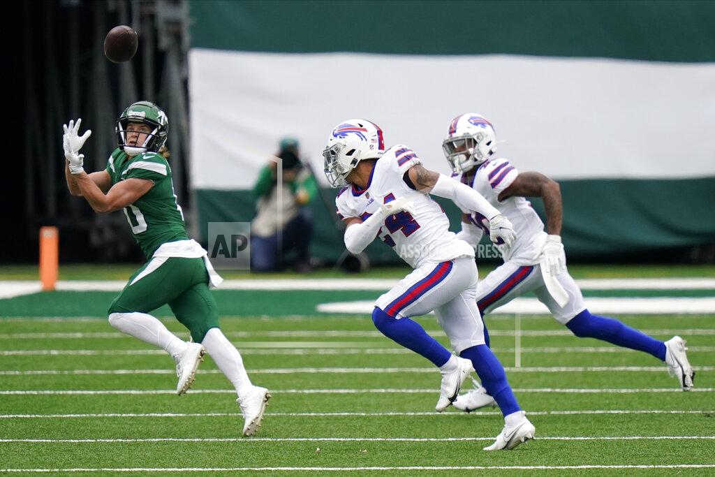 Frank Franklin Ii New York Jets' Braxton Berrios, left, hauls in a long pass during the first half of an NFL football game against the Buffalo Bills, Sunday, Oct. 25, 2020, in East Rutherford, N.J. (AP Photo/Frank Franklin II)