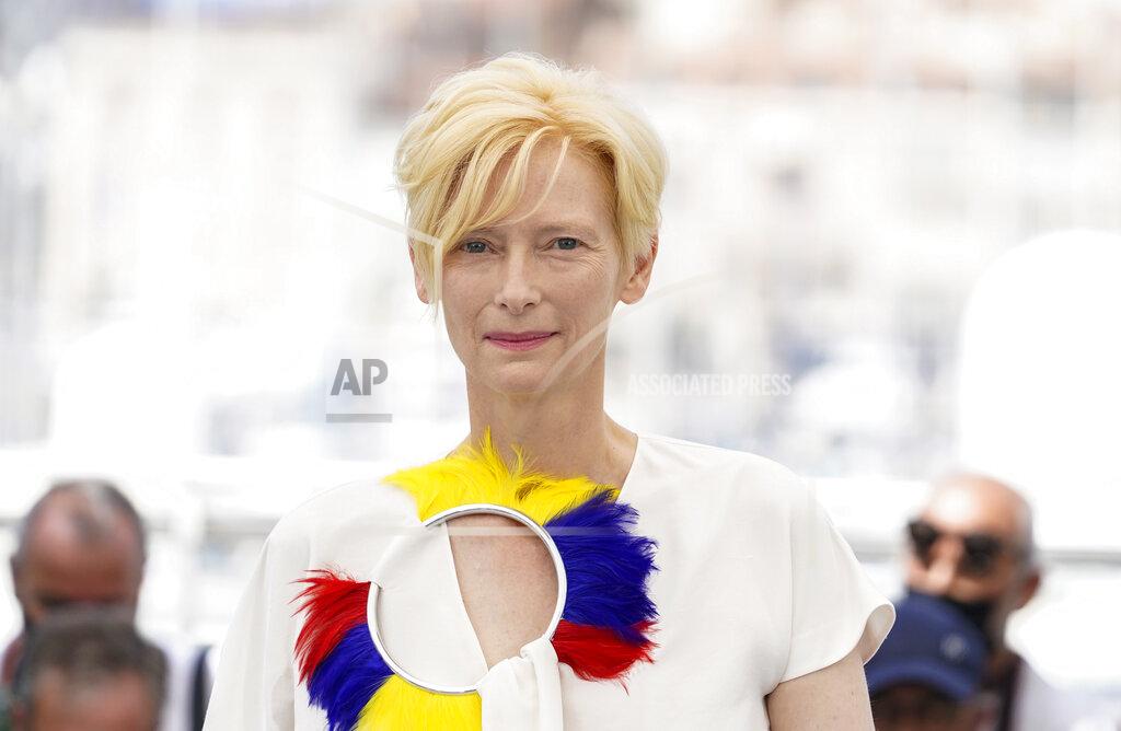 Brynn Anderson FILE - In this July 16, 2021 file photo Tilda Swinton poses for photographers at the photo call for the film 'Memoria' at the 74th international film festival, Cannes, southern France. Swinton turns 61 on Nov. 5. (AP Photo/Brynn Anderson, File)