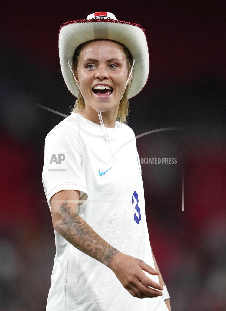 Kirsty Wigglesworth England's Rachel Daly reacts after the women's friendly soccer match between England and the US at Wembley stadium in London, Friday, Oct. 7, 2022. (AP Photo/Kirsty Wigglesworth)