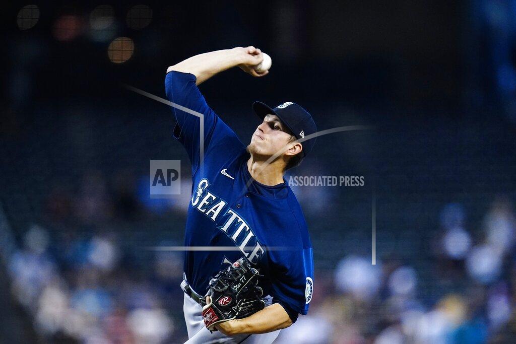 Ross D. Franklin Seattle Mariners starting pitcher Chris Flexen throws against the Arizona Diamondbacks during the first inning of a baseball game Sunday, Sept. 5, 2021, in Phoenix. (AP Photo/Ross D. Franklin)