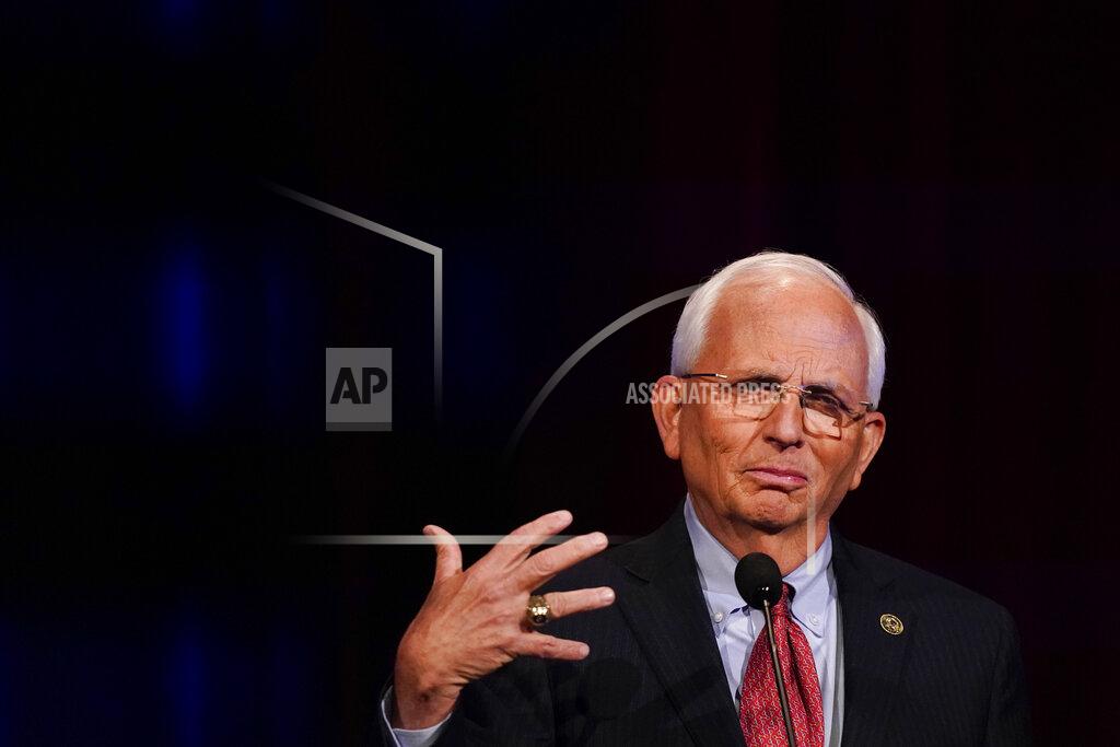Brynn Anderson Georgia U.S. Senate candidate Gary Black participates in a Republican primary debate on Tuesday, May 3, 2022, in Atlanta. (AP Photo/Brynn Anderson, Pool)