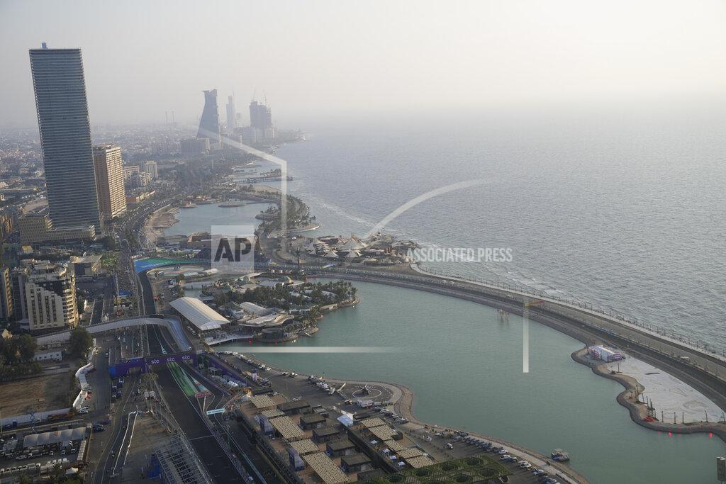 Hassan Ammar The corniche circuit its seen during practice session for the Saudi Arabian Grand Prix in Jiddah, Friday, Dec. 3, 2021. (AP Photo/Hassan Ammar)
