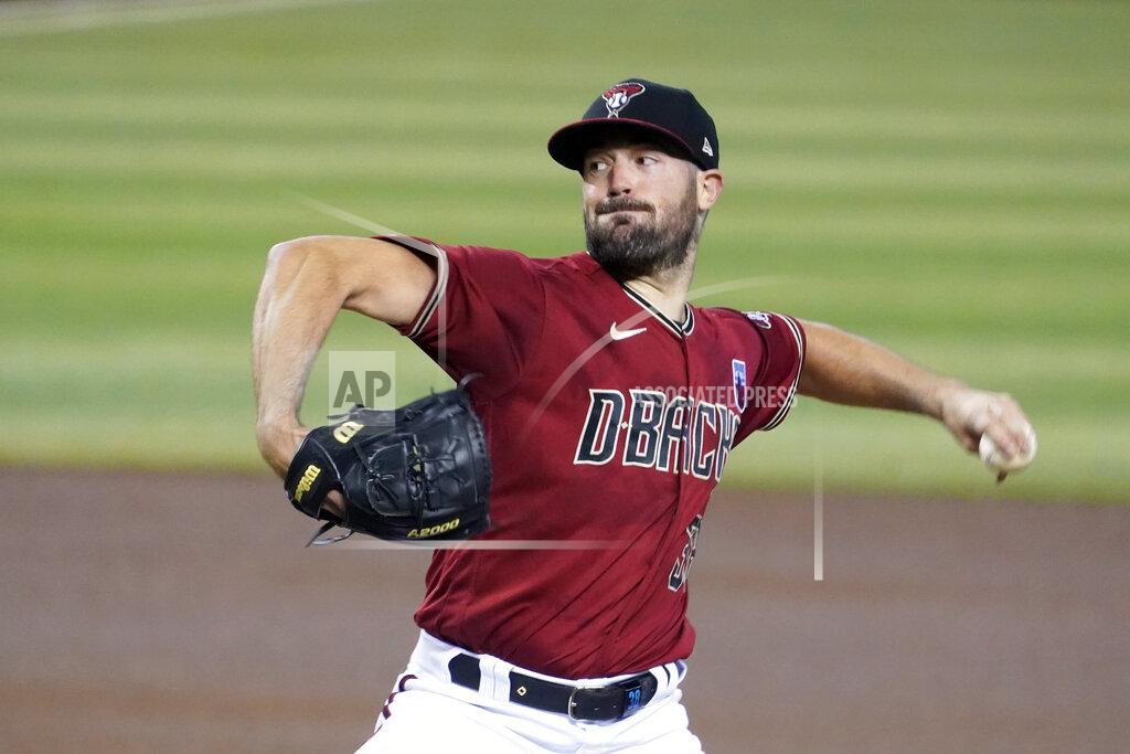Rick Scuteri Arizona Diamondbacks pitcher Robbie Ray throws against the San Diego Padres in the first inning during a baseball game, Sunday, Aug 16, 2020, in Phoenix. (AP Photo/Rick Scuteri)