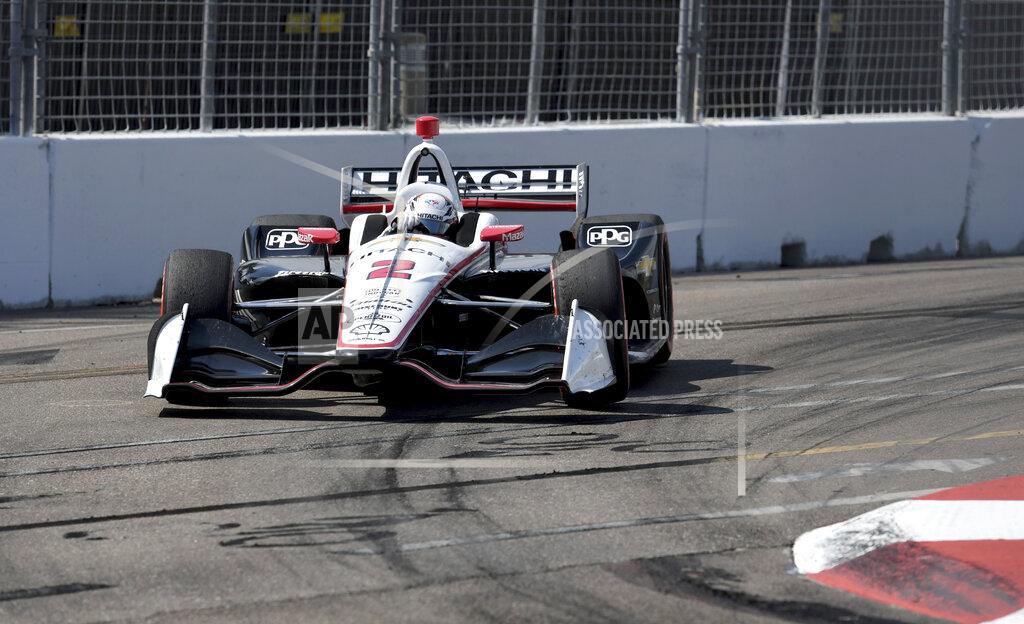 Jason Behnken Team Penske driver Josef Newgarden (2), of the United States, drives through turn ten during the IndyCar Firestone Grand Prix of St. Petersburg (Fla.) auto race Sunday, March 10, 2019, in St Petersburg, Fla. (AP Photo/Jason Behnken)