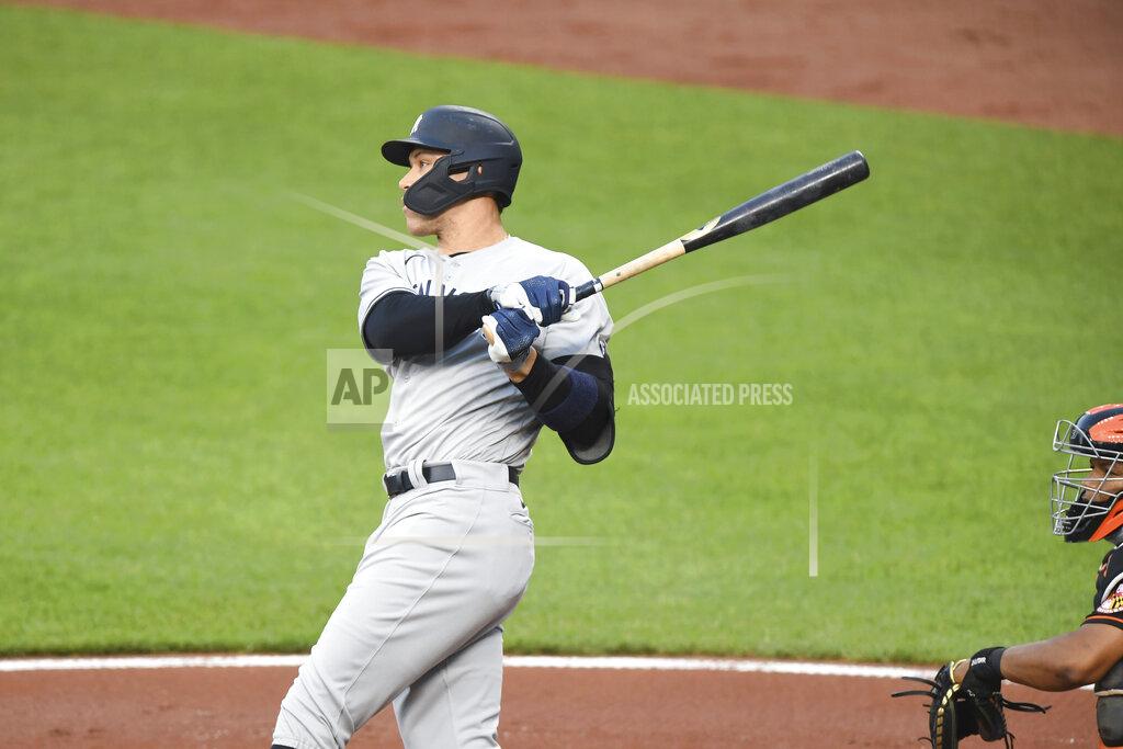 Terrance Williams New York Yankees' Aaron Judge watches his first-inning home run hit off Baltimore Orioles starting pitcher Dean Kremer during a baseball game on Friday, May 14, 2021, in Baltimore. (AP Photo/Terrance Williams)
