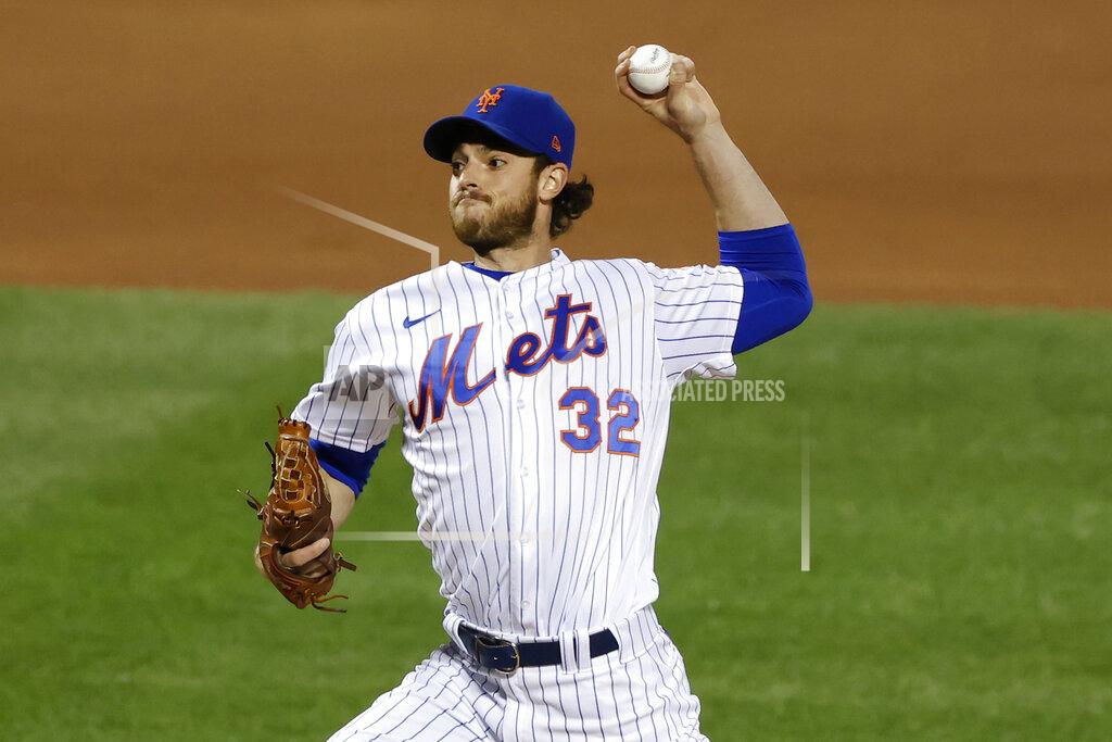 Adam Hunger New York Mets pitcher Steven Matz delivers during the first inning of a baseball game against the Atlanta Braves, Friday, Sept. 18, 2020, in New York. (AP Photo/Adam Hunger)
